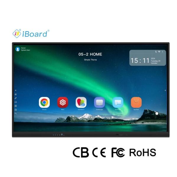 Quality 65 Inch Smart TV Monitors Blackboard Interactive Touch Screen for sale