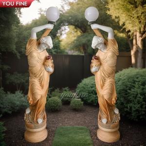 Buy cheap Home Decor Marble Lady Statue with Lamp from wholesalers