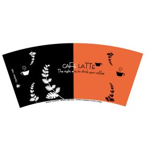Printed PE Coated Paper Cup Fan 10gsm 12oz Biodegradable