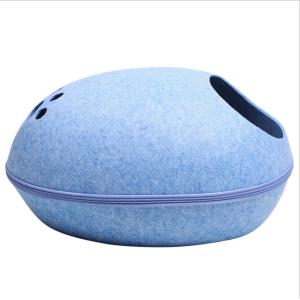 Buy cheap Washable Four Seasons Felt Semi Enclosed Cat Bed from wholesalers