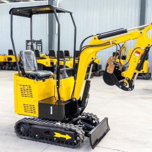 China Widely Used Micro Machine 1.2 Ton Yellow Mini Excavator With Rubber Track on sale