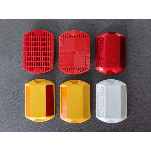 ABS Plastic Reflective Road Stud with Double Common Reflector for Traffic Safety