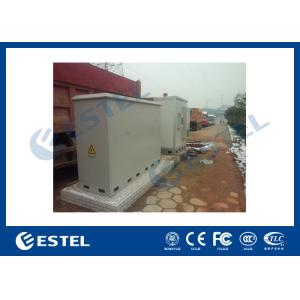 Buy cheap 3 Compartments Outdoor Integrated Base Station Cabinet For Installation Equipment And Battery from wholesalers