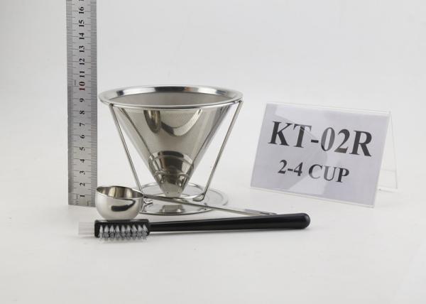 Quality Paperless Coffee Maker Gift Set With Funnel Coffee Filter For 2-4 Cups for sale