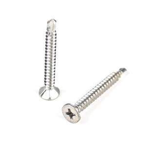 Buy cheap Top Ss410 Phillips Cross Recess Csk Flat Head Stainless Steel Self Drilling Screws from wholesalers