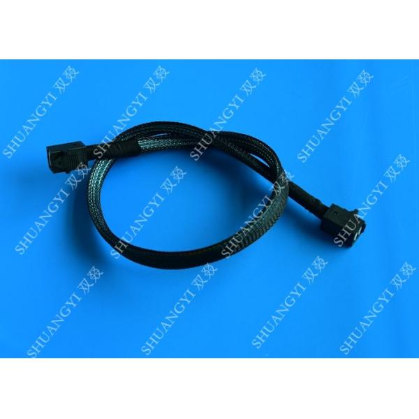 Quality HD Mini SAS Cable With Sideband 0.8 Meter / 2.6ft Foldable Flexible 2 Pack for sale