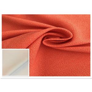 China Two - Tone Orange Waterproof Fabric 400D High Color Fastness Moisture Permeable on sale