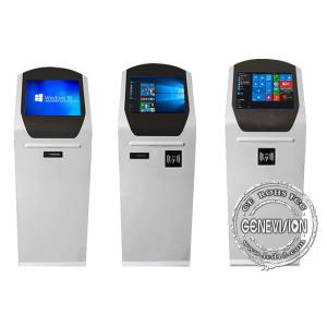 Braille Keyboard Trackball Inbuilt 22" Queue PCAP Touch Screen Kiosk With