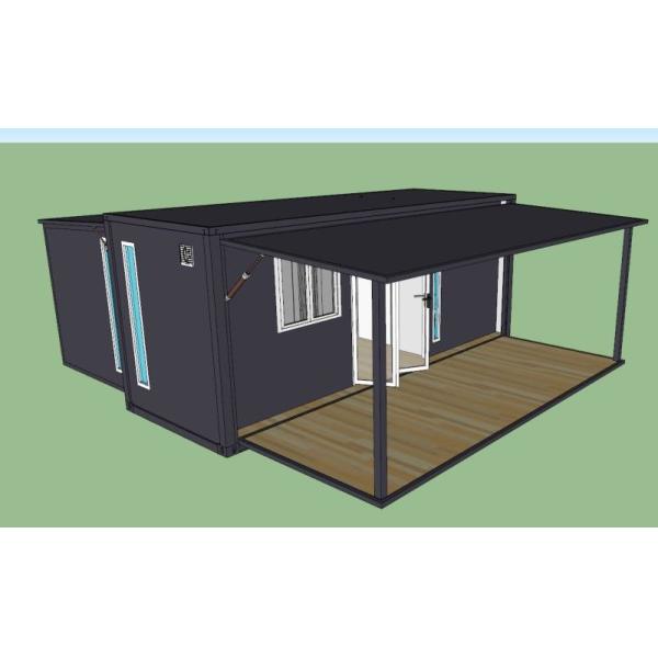Durable 40ft Container House , Prefabricated Cabin Homes For Camp / Farmhouse