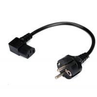 Buy cheap Short 1ft European 3 pin male to IEC 320 C13 left angle power cord for projector product