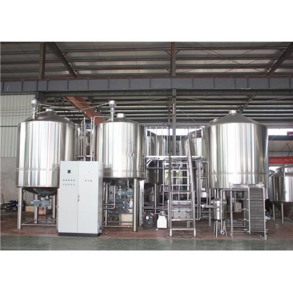 Quality 5000L Large Scale Brewery Equipment With Brewhouse Control Cabinet for sale