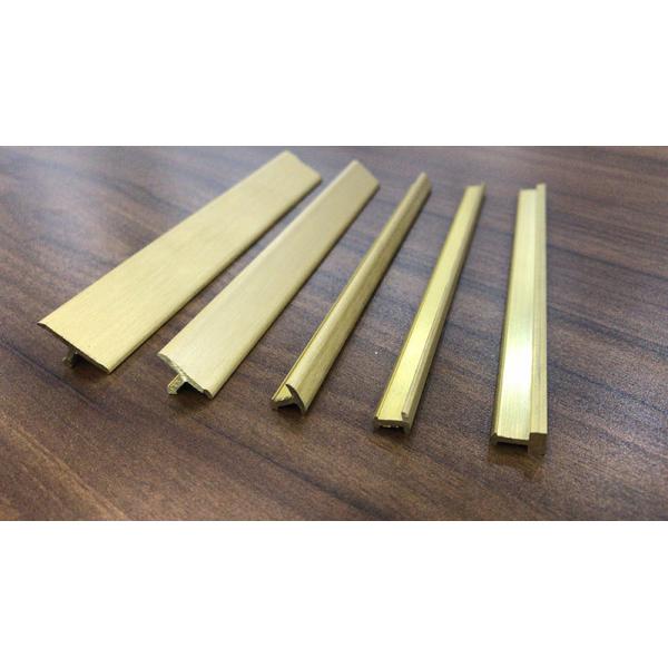T Shape Brass Transition Strip Metal Threshold Flooring Trim Tile Transition Edge Strips