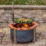Buy cheap Smokeless Cylindrical Corten Steel Barbecue Fire Bowl from wholesalers