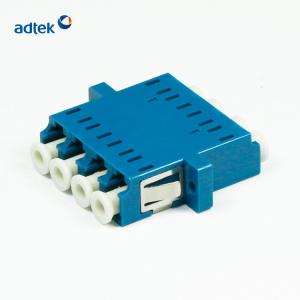 Buy cheap Singlemode Quad LC Fiber Adapter 0.2dB 1000mating With Flange from wholesalers