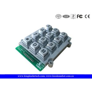 Buy cheap 12 Keys Zinc Alloy Metal Keypad With Blue Backlight from wholesalers