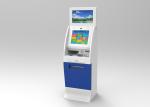 Buy cheap Lobby Computer Dual Screen Free Standing Kiosk Standalone , Credit Card Kiosk from wholesalers
