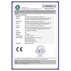 Shenzhen Konja Green Power Technology Co.,Ltd Certifications
