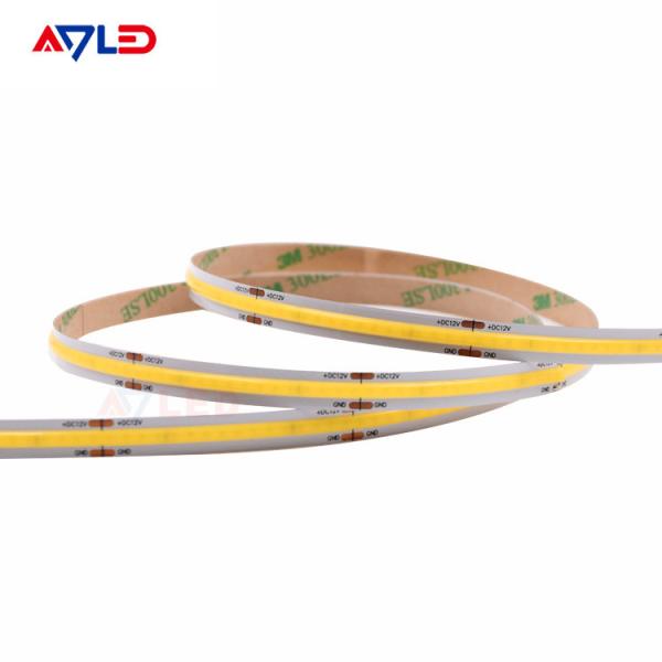 Buy cheap Waterproof COB LED Strips No Dots Connecting Cutting 12 24 Volt White Super Bright from wholesalers