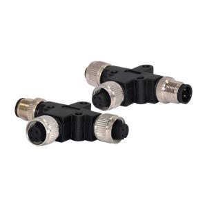 M12 Waterproof Connector Circular M12 A Coding female T Type 4pins IP68