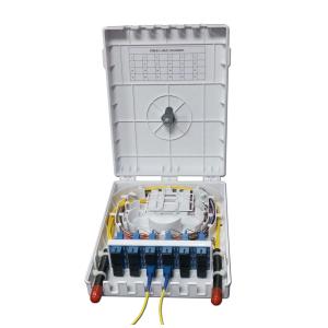 Buy cheap IP22 ABS 1*8 PLC 24cores FTTH Fiber Optic Terminal Box from wholesalers