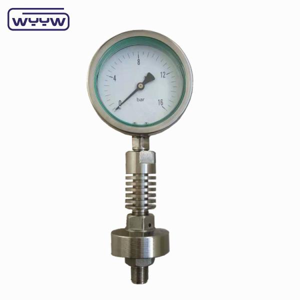Quality 4" High Temperature Pressure Gauge Diaphragm Seal Stainless Steel Material for sale