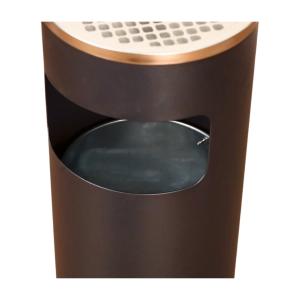 Buy cheap Wholesale Stainless Steel Metal Garbage Can Round Waste Bin Hotel Guestroom For Outdoor Open Top Trash from wholesalers