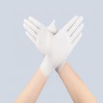 Buy cheap FDA Approved Disposable Vinyl Gloves / White Vinyl Gloves Powder Free Latex Free from wholesalers