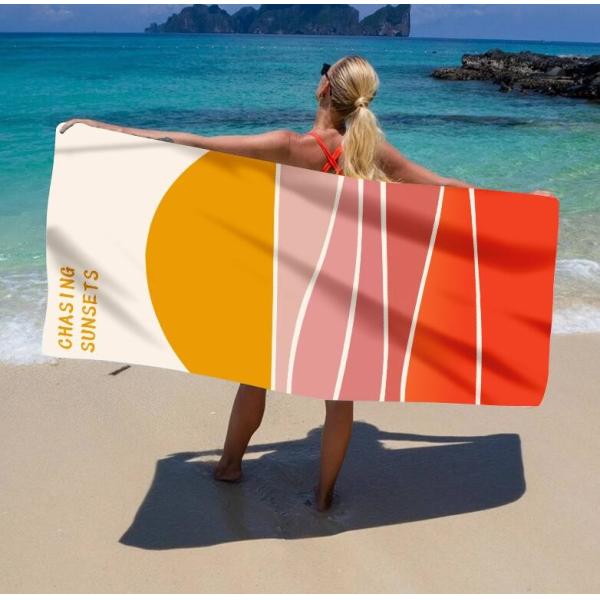 Buy cheap Customizable Microfiber Pool Towels Easy Carrier Versatile Sandless Beach Towel from wholesalers
