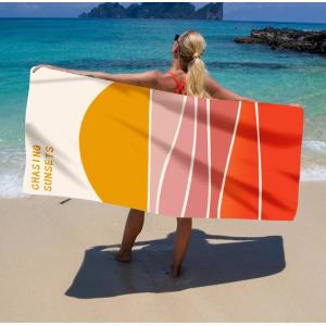 Buy cheap Customizable Microfiber Pool Towels Easy Carrier Versatile Sandless Beach Towel from wholesalers