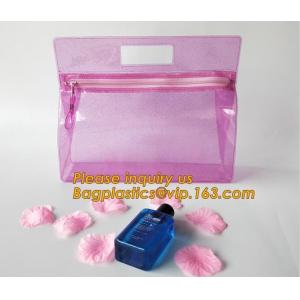 clear pvc zipper toiletry bag travel document stationery bag,office supplies PVC