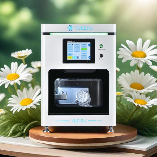 Yucera Compact Mini CNC Milling Machine Dental Lab 5 Axis CAD CAM Zirconia Metal