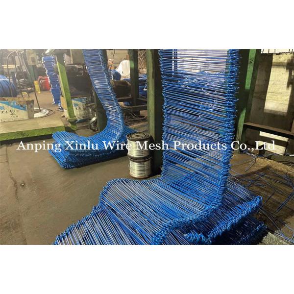 Blue Building Double Loop Tie Wire PVC Coated Q195 BWG16 With 160mm Long