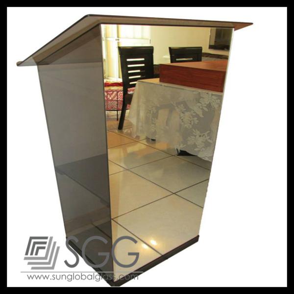High quality factory provided glass pulpit for church price