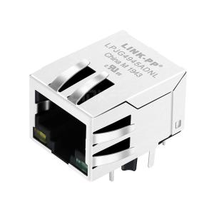 Buy cheap LPJG4945ADNL 100/1000 Base-T Tab Down Yellow/Green Led Single Port Magnetic RJ45 Jack from wholesalers
