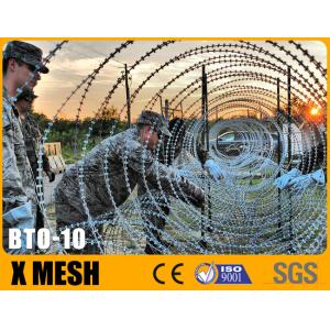 China BTO 10 Type Razor Wire With Hot Galvanized High Grade Security For Military Fields on sale