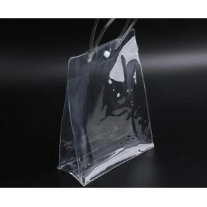 Customized Size PVC Clear Packaging Bags With Adhesive Tape OEM / ODM With Hook