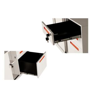 Buy cheap Electrostatic Metal Mobile Pedestal Storage Cabinets With Adjustable Shelves from wholesalers