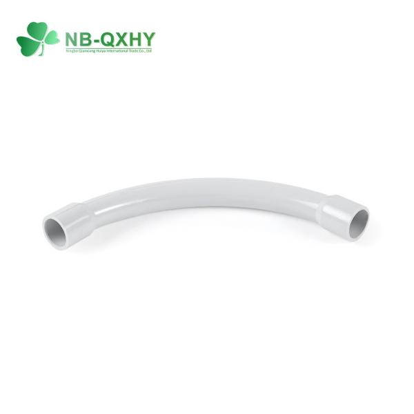 Quality High Thickness PVC UPVC Electrical Conduit 90 Degree Elbow for Electrical Connections for sale