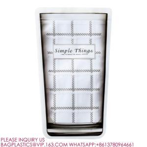 Bio Reusable Sealed Stand-Up Bag Window Zipper Bag Candy Snack Nut Food