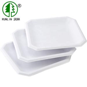 Buy cheap 6in Dessert Environmentally Friendly Disposable Plates Square Biodegradable from wholesalers