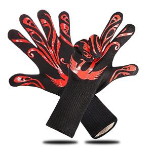 Buy cheap Silicone Print Heat Resistant Hand Gloves / Barbecue Grilling Glove Lightweight from wholesalers