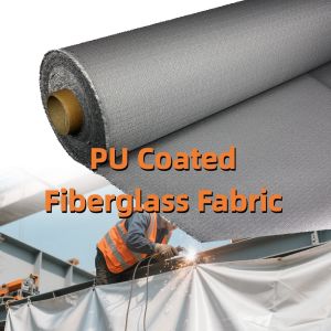 PU Coated Fiberglass Fabric Welding Blanket with Heat Shield for Brazing in