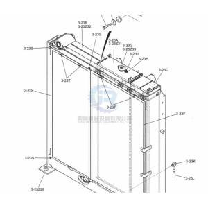 China LC05P00043S002 Oil Cooler Excavator Radiator Parts  For SkSK330-8 SK350LC-8 on sale