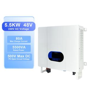 Buy cheap 5000W 48V DC to AC 110V 220V Off Grid Hybrid Inverter with Overload Protection and Storage Temperature Range from wholesalers