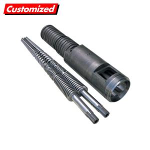 Buy cheap Bimetallic Nitriding Parallel Twin Screw Barrel For Twin Screw Extruder Machine from wholesalers