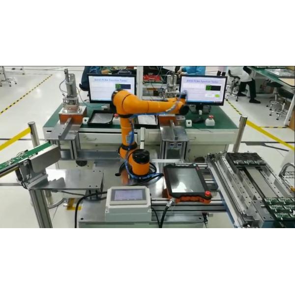 Cobot AUBO-i3 robot arm 6 axis operation with certified safety features pick and