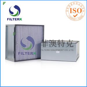 Buy cheap Class Aluminum Foil Gas Turbine Filters Box Type F9 Efficiency Foe Shot Blast from wholesalers
