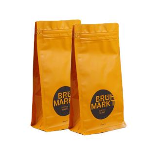 Buy cheap Block Bottom Coffee Plastic Packaging Pouch With Printing from wholesalers