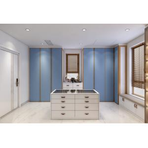 Buy cheap Blue Walk In Closet With Integrated Central Island Seamless Functionality from wholesalers