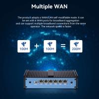 China Eight Ethernet Router Mini PC With DDR4 16GB RAM And Celeron 3865U Processor for sale